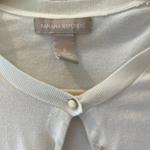 Banana Republic Women's Lightweight White Cardigan | S - Picture 2 of 4